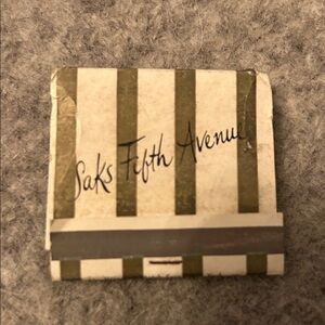 Saks Fifth Avenue Gold and Silver Striped Box